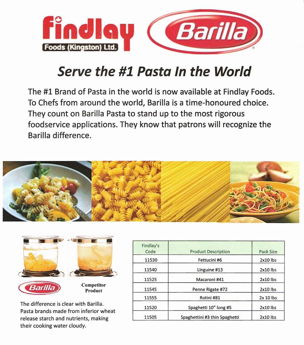 Brouchure form Barilla on how to cook perfect pasta