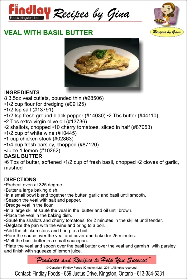 veal-with-basil-butter